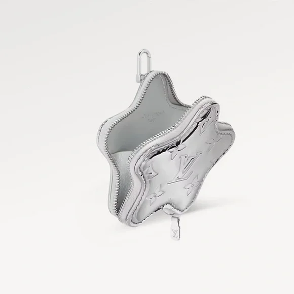 Louis Vuitton Spark Coin Purse Silver Mirror Charm ⭐️ New Ski Collection - Picture 8 of 9